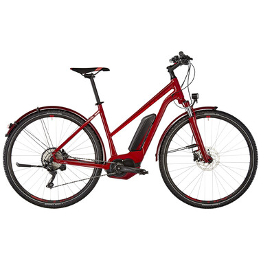Bicicleta todocamino eléctrica CUBE CROSS HYBRID PRO ALLROAD 400 TRAPEZ Mujer Rojo 2018 0